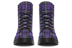 Purple Tartan Vegan Boots – ANTIBrand
