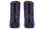 Purple Tartan Vegan Boots – ANTIBrand