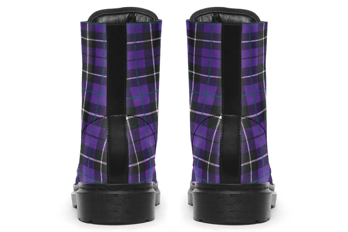 Purple Tartan Vegan Boots – ANTIBrand