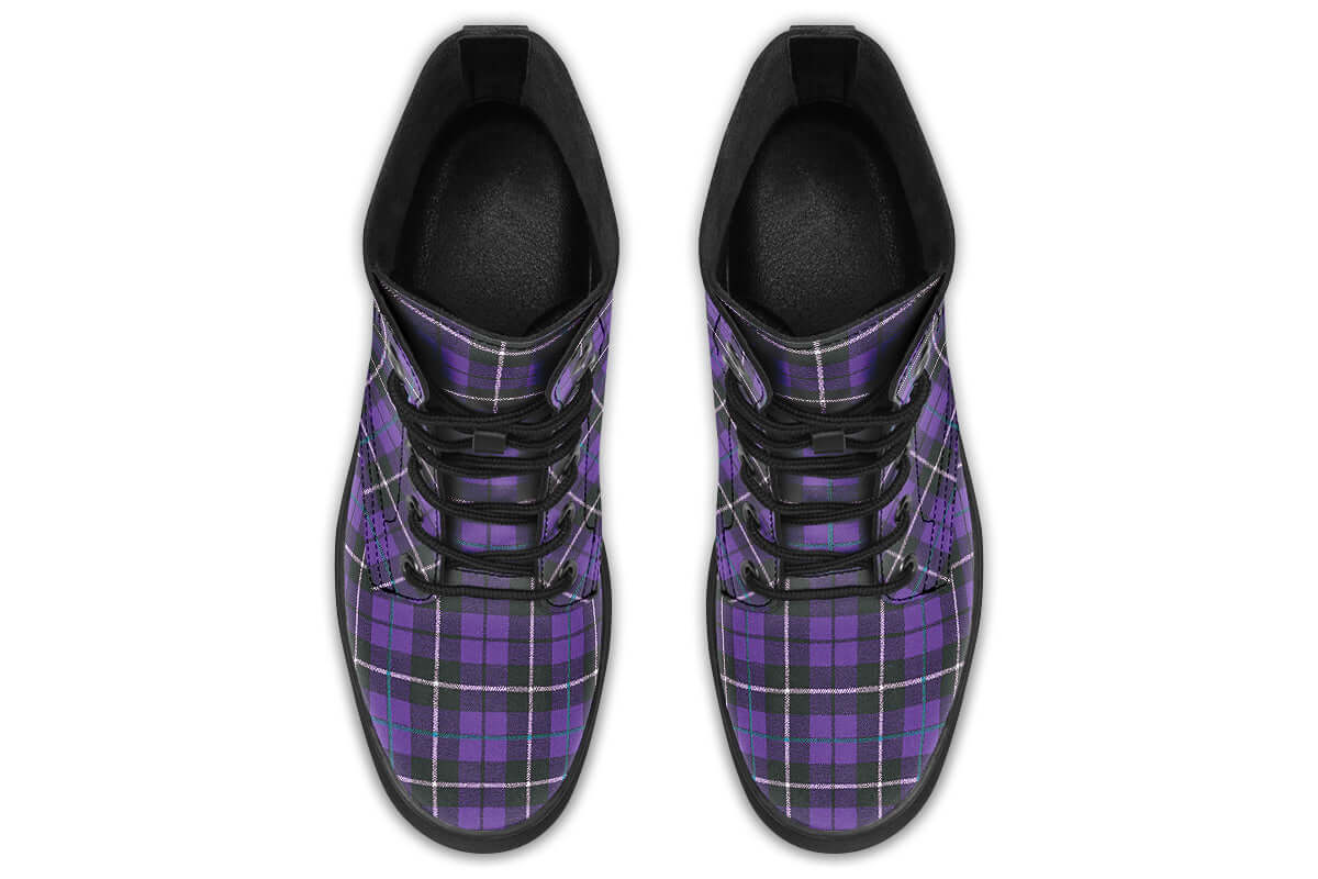 Purple Tartan Vegan Boots – ANTIBrand