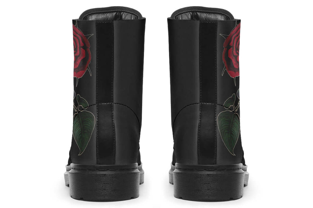 Rose Painting Vegan Combat Boots | ANTIBrand