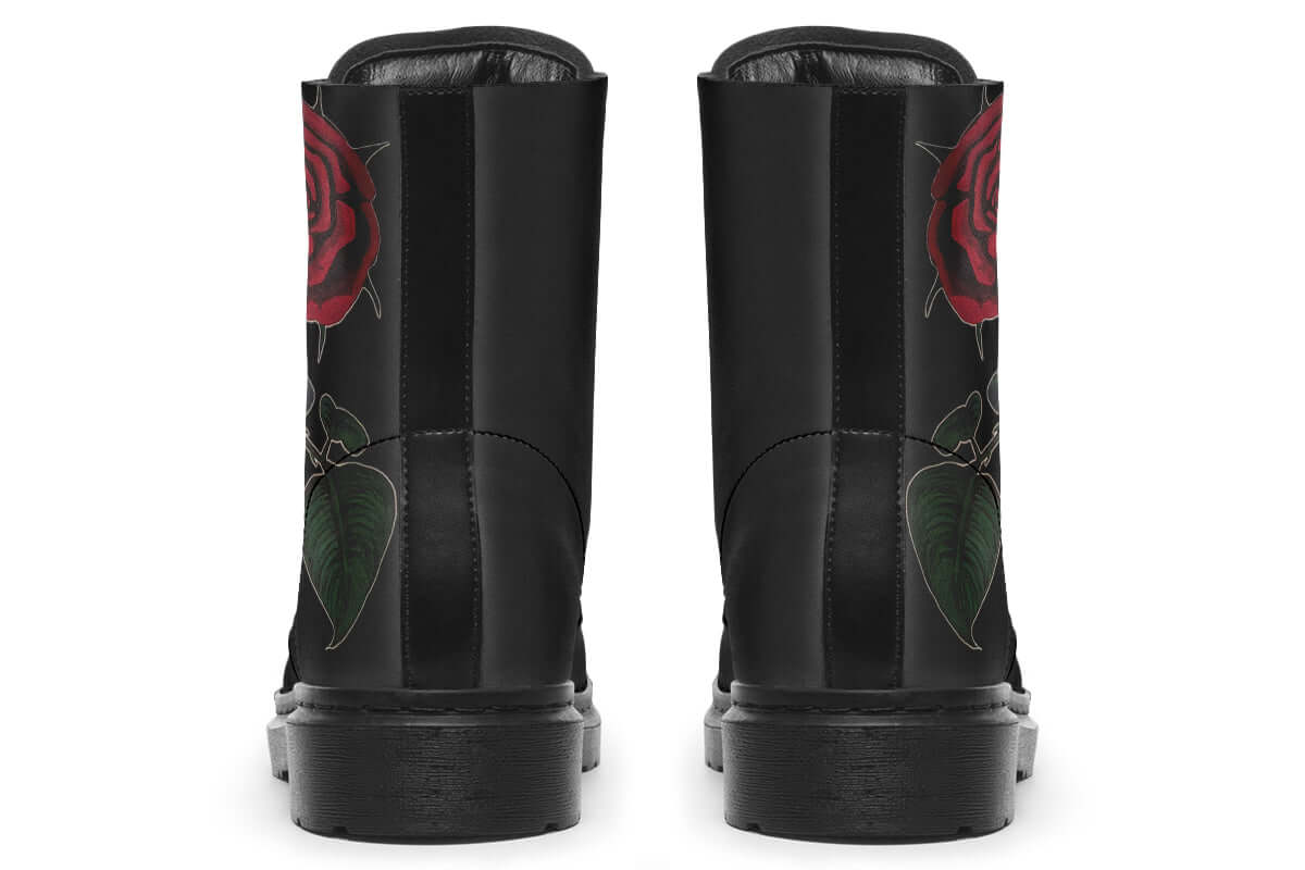 Rose Painting Vegan Combat Boots | ANTIBrand