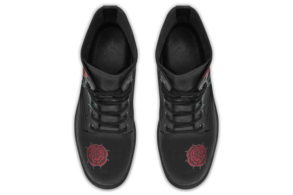 Rose Painting Vegan Combat Boots | ANTIBrand