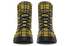 Yellow Tartan Vegan Boots – ANTIBrand