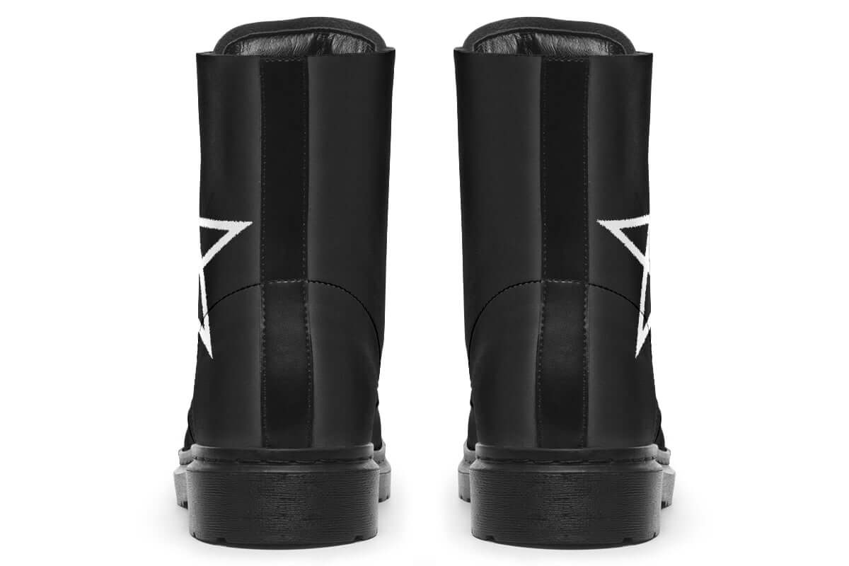 Pentagram Vegan Combat Boots – ANTIBrand