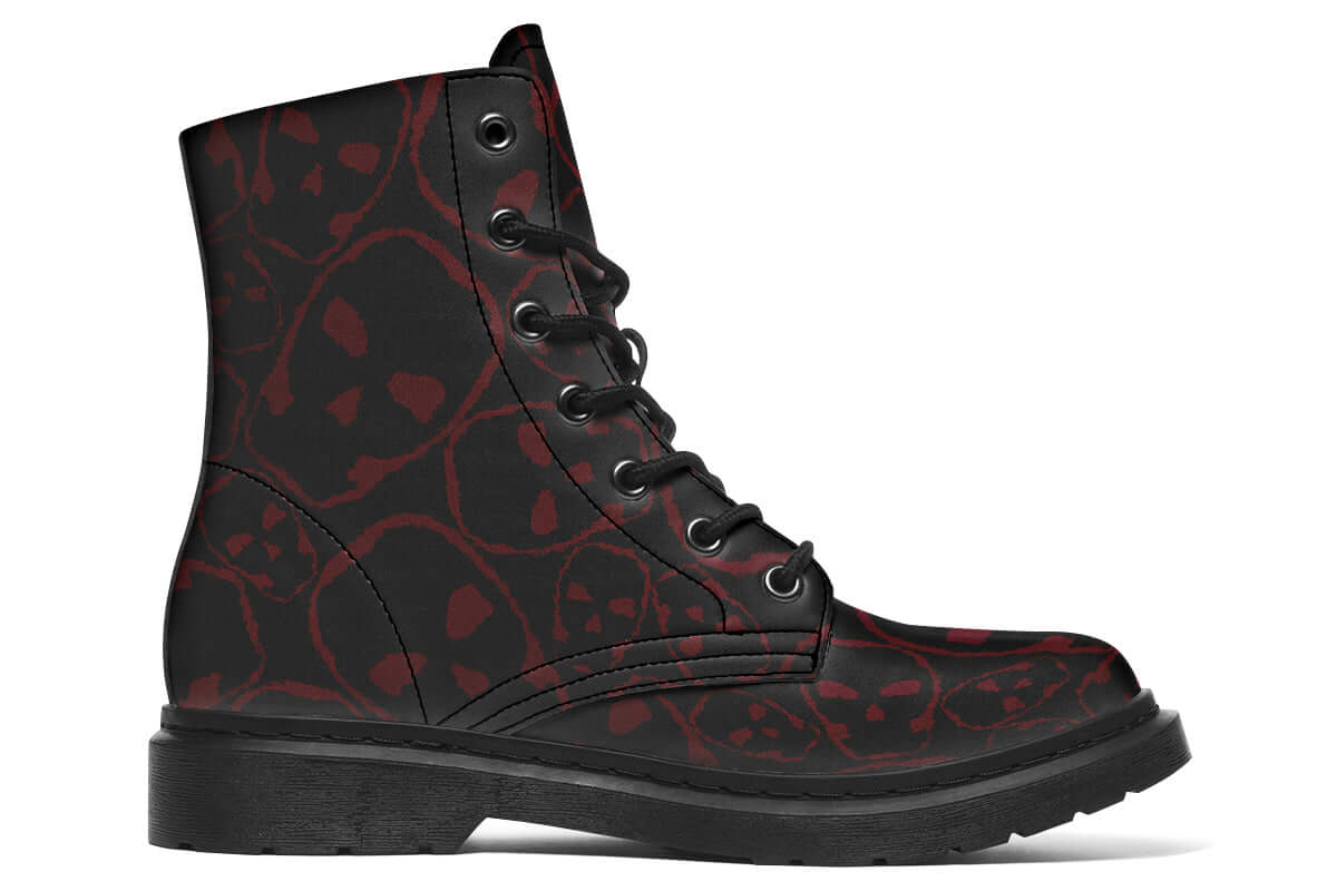 Tumbling Blood Skulls Boots – ANTIBrand by Kate