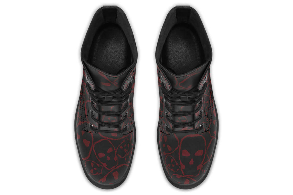Tumbling Blood Skulls Boots – ANTIBrand by Kate