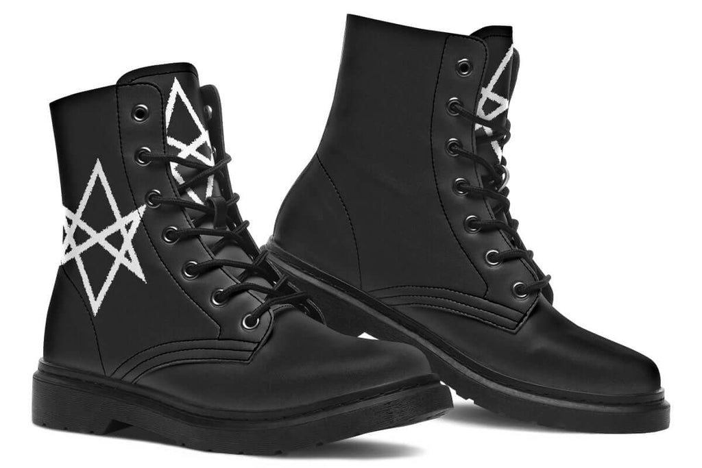 Unicursal Hexagram Vegan Boots – ANTIBrand