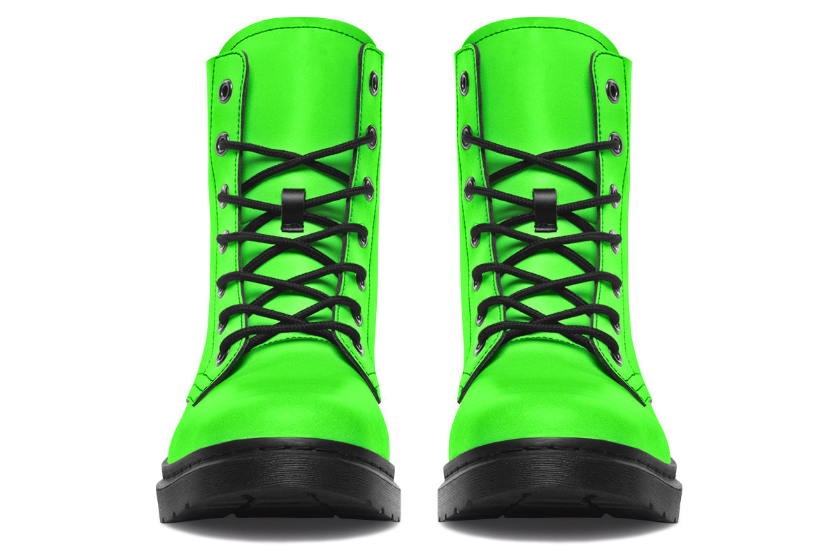 Neon Green Drama Queen Boots - ANTIBrand