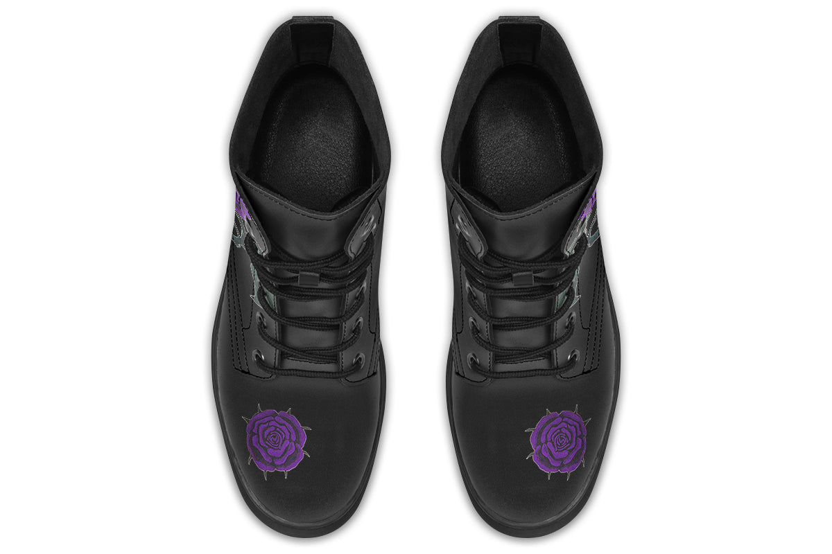 ANTIBrand The Painted Rose Boots in Purple