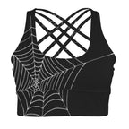 Caught in Your Web Alt Activewear Crop Top Front View