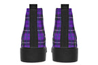 ANTIBrand – Purple Tartan Chelsea Boots