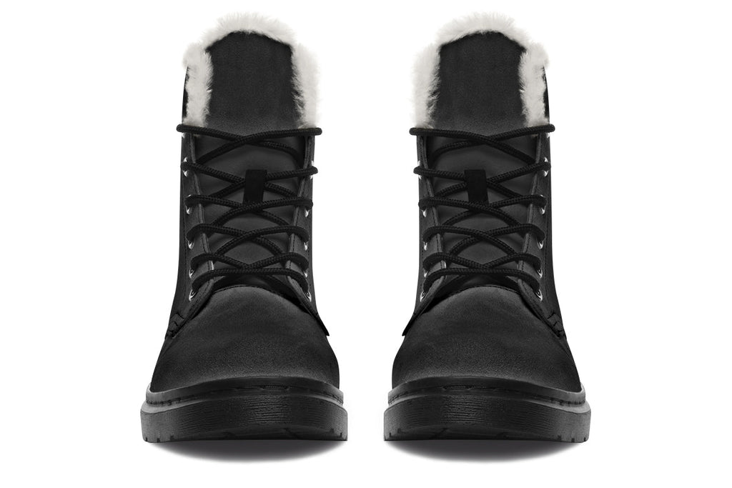 ANTIBrand Black as Your Soul Fleece Lined Boots – Black