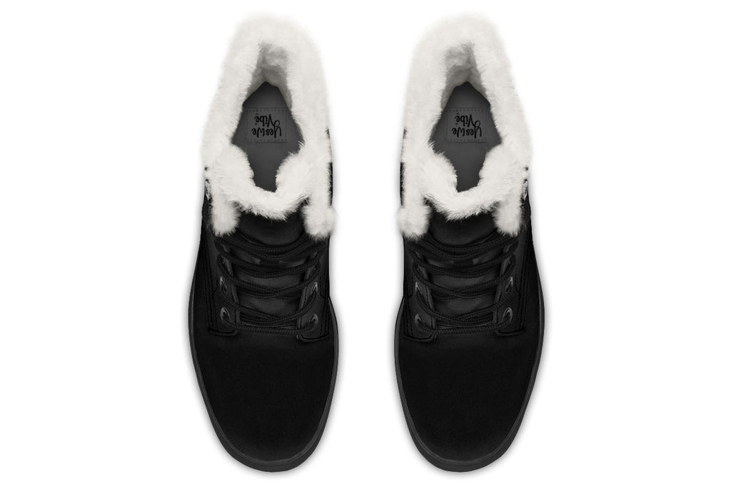 ANTIBrand Black as Your Soul Fleece Lined Boots – Black