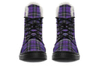ANTIBrand – Purple Tartan Fleece Lined Boots