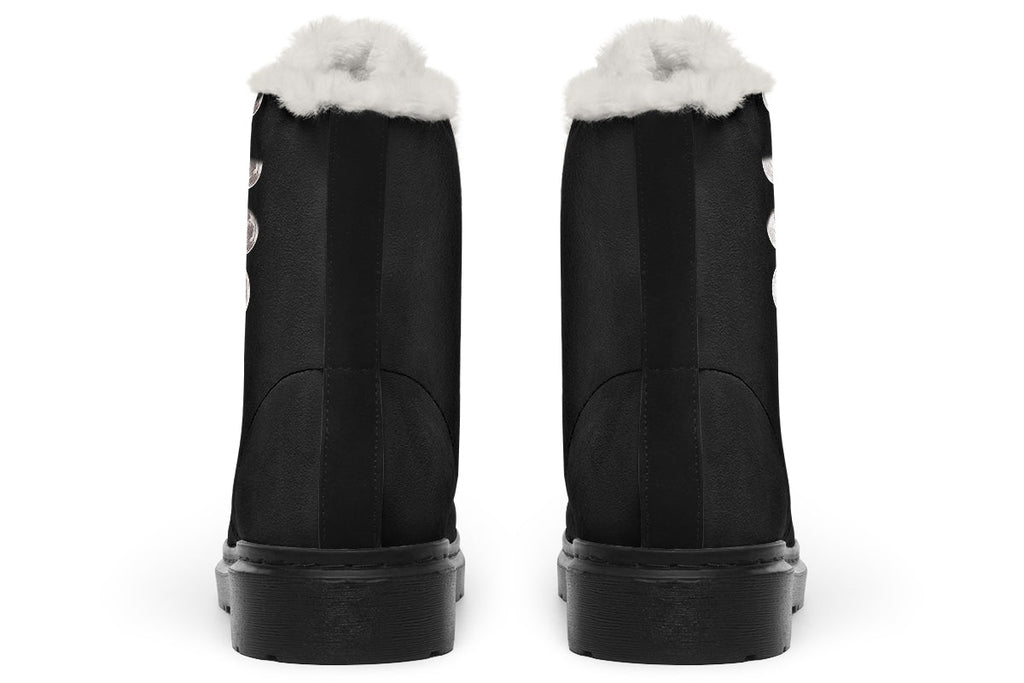 ANTIBrand Moon Phases Fleece Lined Boots – Black
