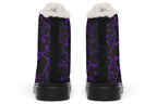 ANTIBrand– Tumbling Purple Skulls Fleece Lined Boots