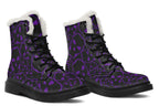 ANTIBrand– Tumbling Purple Skulls Fleece Lined Boots