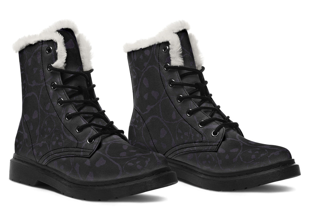 ANTIBrand – Tumbling Skulls of Darkness Fleece Lined Boots