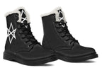 ANTIBrand Unicursal Hexagram Protection Fleece Lined Boots – Black