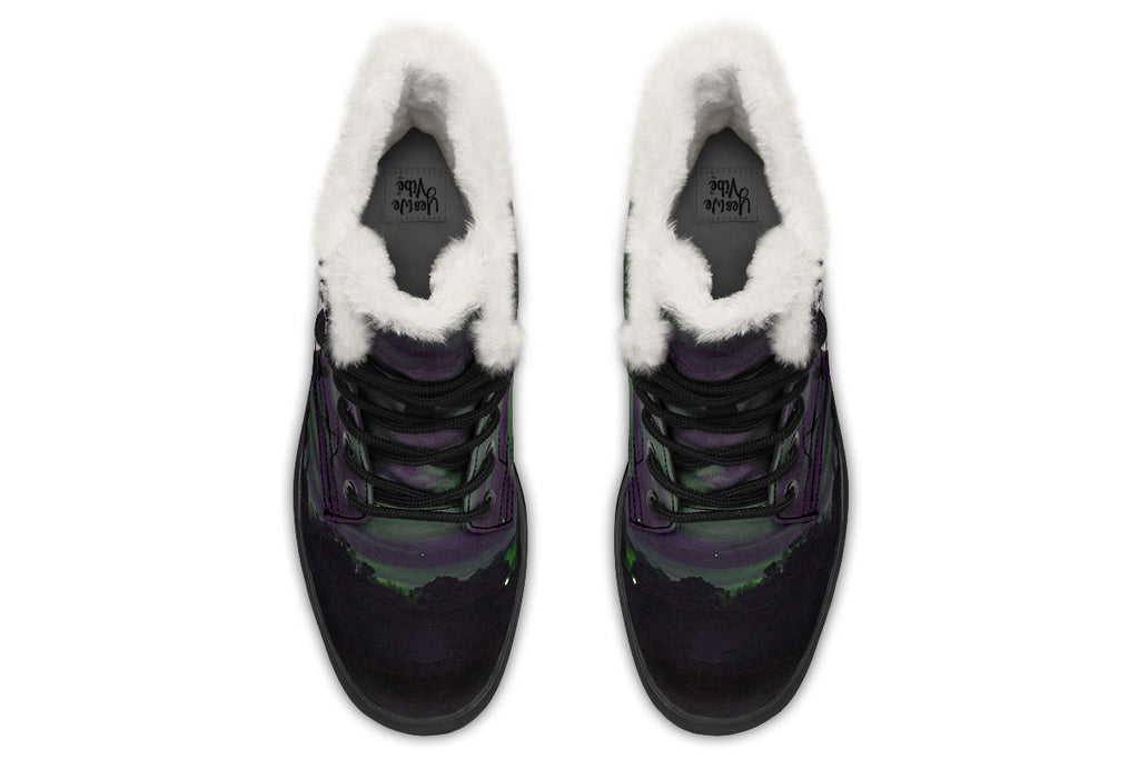 ANTIBrand Nightbloom Skies Fleece Lined Boots – Purple Moon
