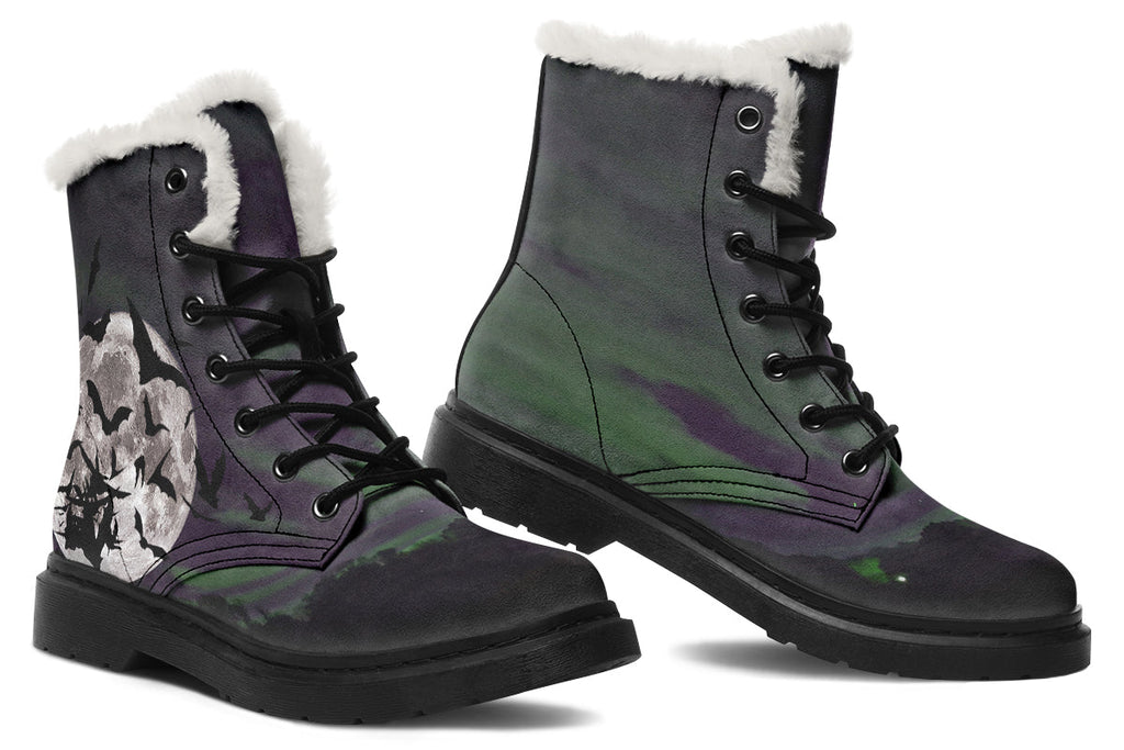 ANTIBrand Nightbloom Skies Fleece Lined Boots – Purple Moon