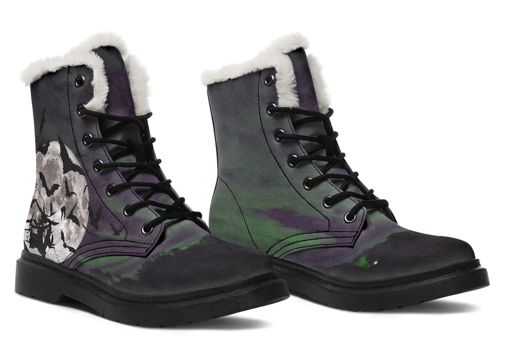 ANTIBrand Nightbloom Skies Fleece Lined Boots – Purple Moon