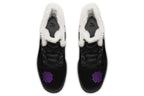 ANTIBrand Rose Painting Purple Fleece Lined Boots