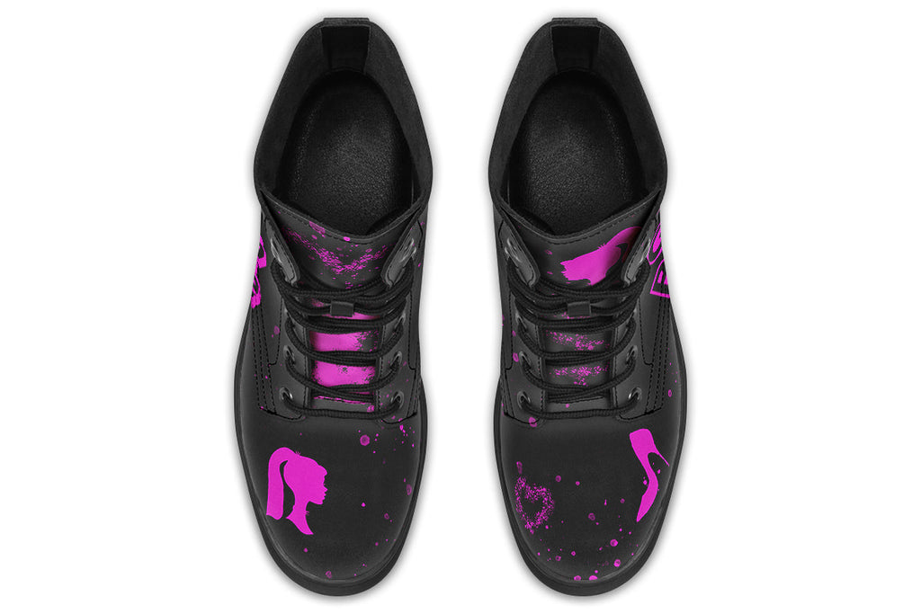 ANTIBrand Goth Barbie Boots – Black & Pink