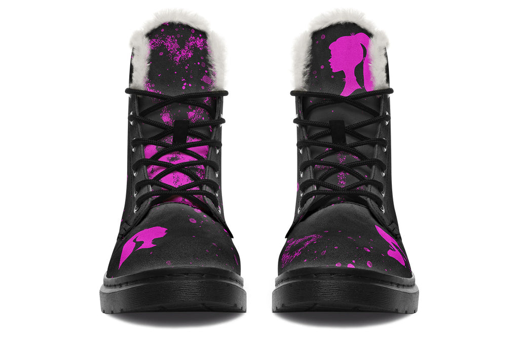 ANTIBrand Goth Barbie Fleece Lined Boots