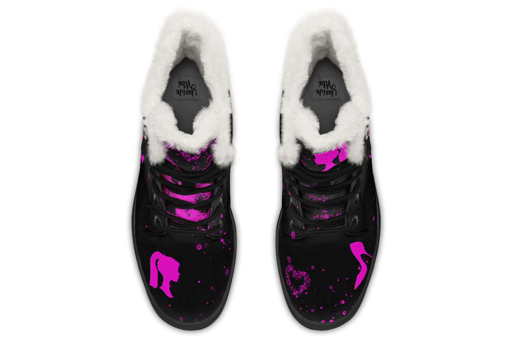ANTIBrand Goth Barbie Fleece Lined Boots