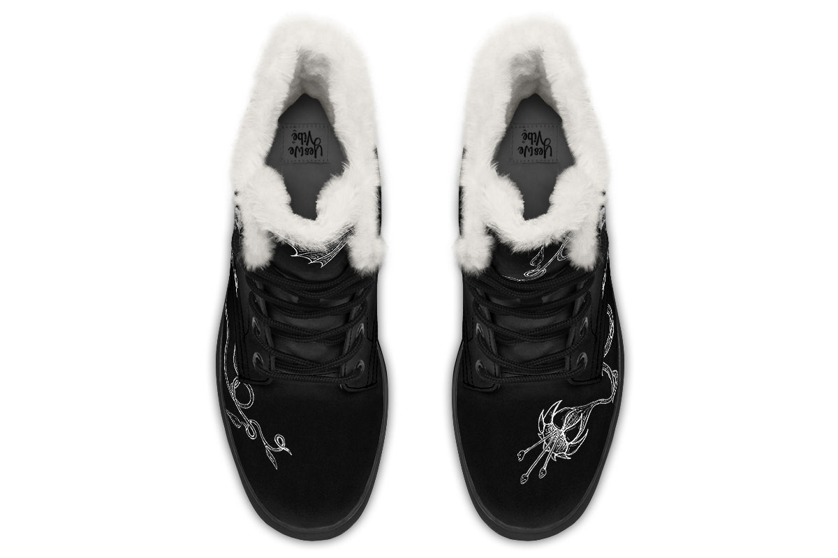 ANTIBrand Soul Flower Fleece Lined Boots