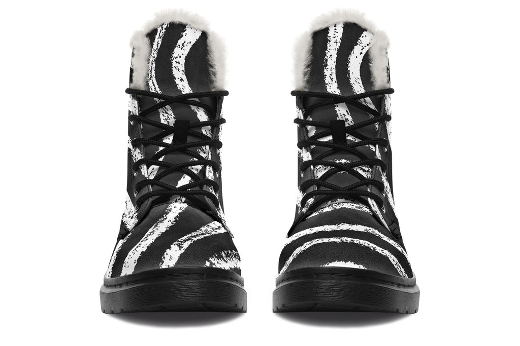 ANTIBrand White Stripes Done Right Fleece Lined Boots