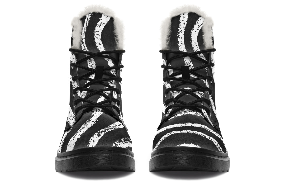ANTIBrand White Stripes Done Right Fleece Lined Boots