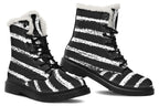 ANTIBrand White Stripes Done Right Fleece Lined Boots