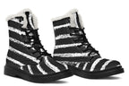 ANTIBrand White Stripes Done Right Fleece Lined Boots