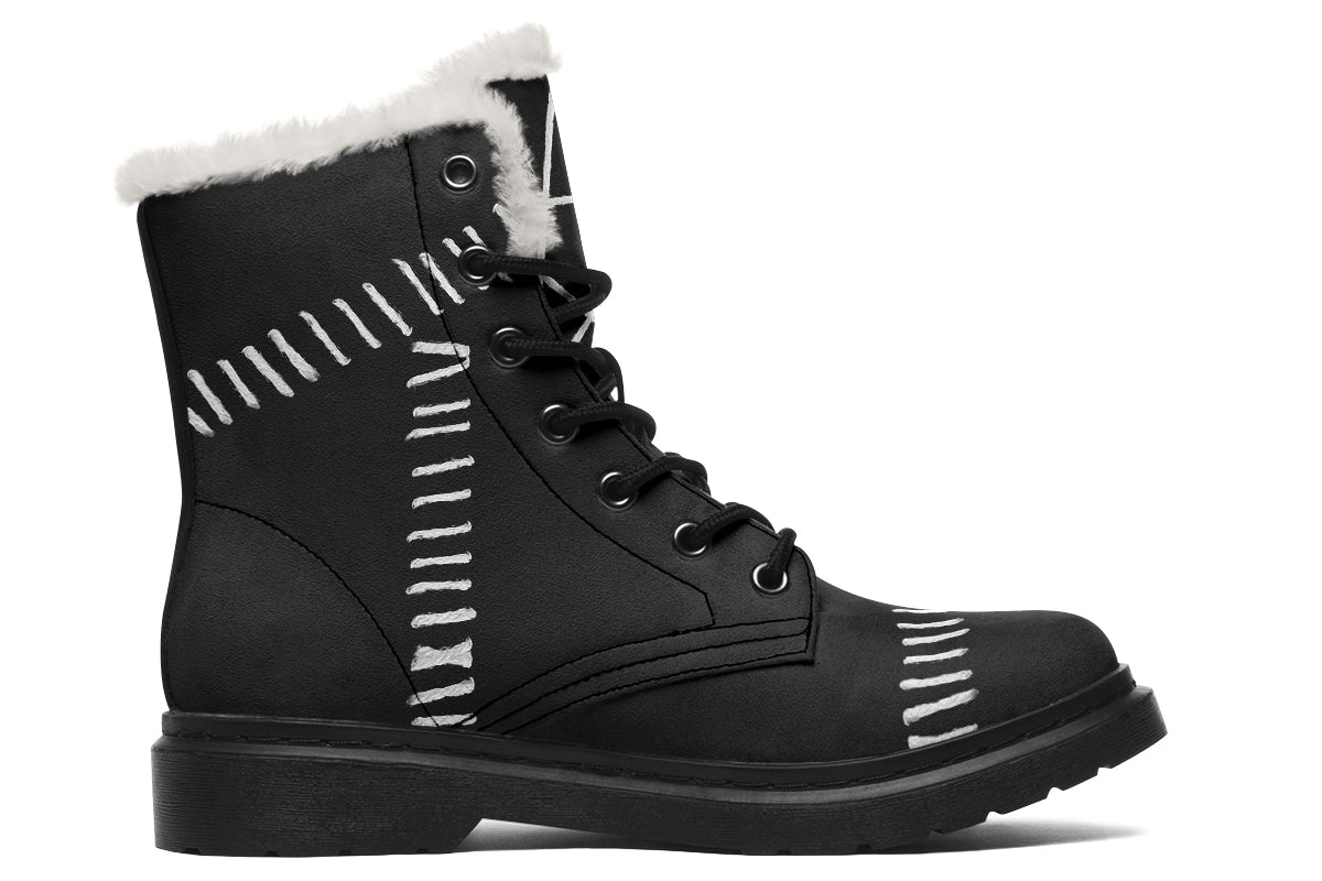 ANTIBrand Stitches for Witches Boots Fleece Lined Boots