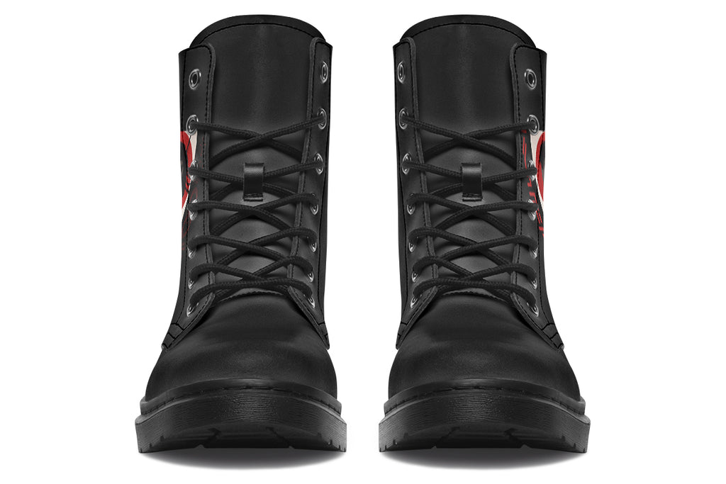 ANTIBrand x Tiago Ramos Ghost in the Circuit Faux Leather Combat Boots