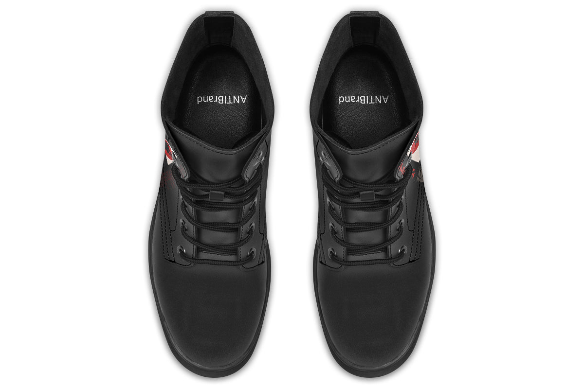ANTIBrand x Tiago Ramos Ghost in the Circuit Faux Leather Combat Boots