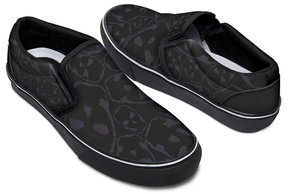 ANTIBrand Gothic Attitude The Tumbling Skulls of Darkness Slip-On Shoes