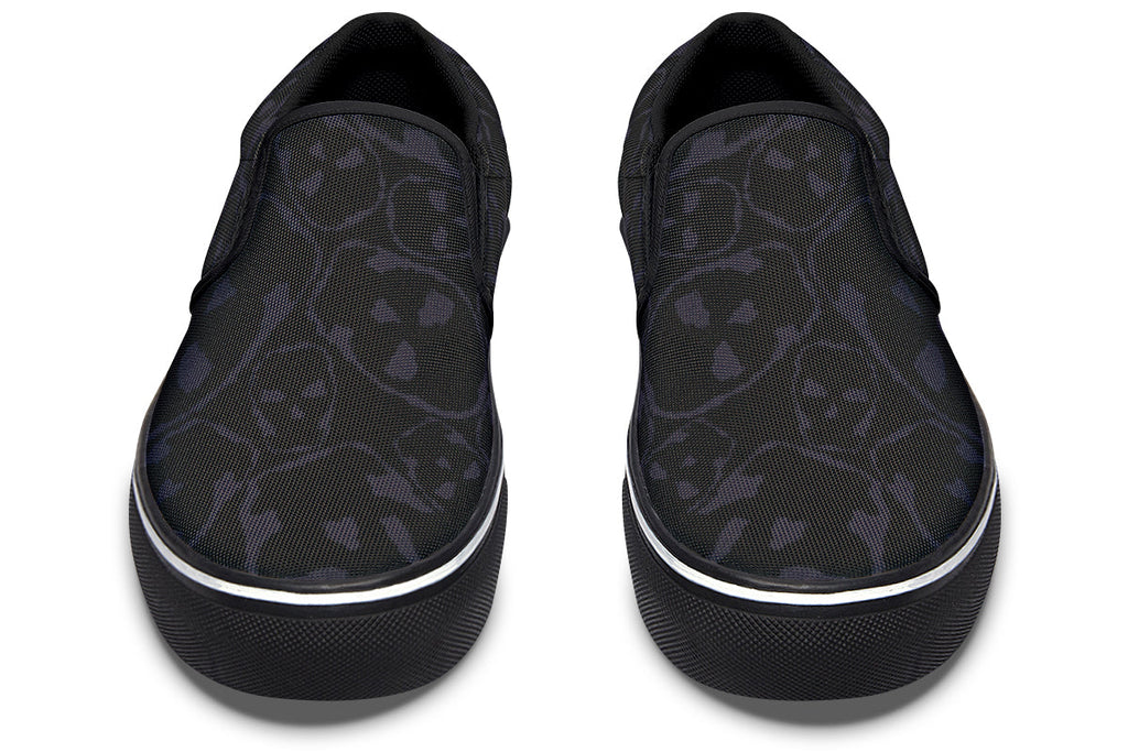 ANTIBrand Gothic Attitude The Tumbling Skulls of Darkness Slip-On Shoes