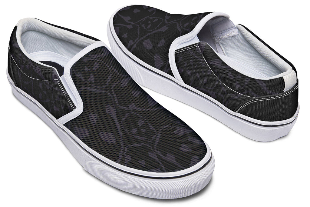 ANTIBrand Gothic Attitude The Tumbling Skulls of Darkness Slip-On Shoes
