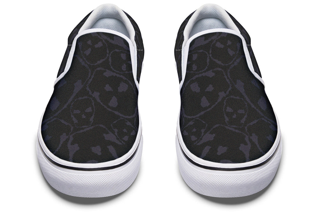 ANTIBrand Gothic Attitude The Tumbling Skulls of Darkness Slip-On Shoes