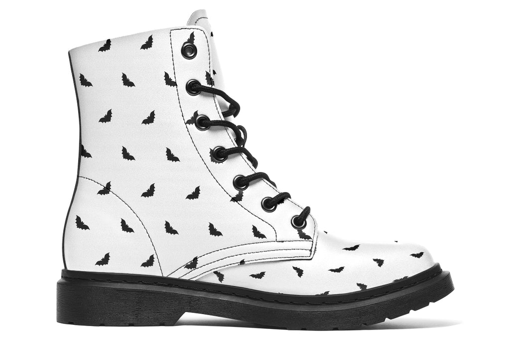 ANTIBrand Polka Bats Faux Leather Combat Boots