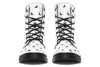 ANTIBrand Polka Bats Faux Leather Combat Boots
