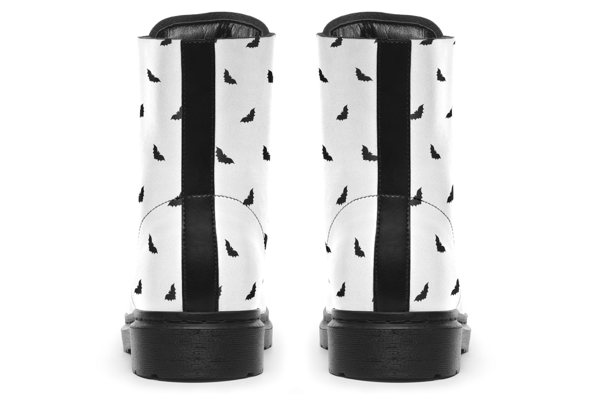 ANTIBrand Polka Bats Faux Leather Combat Boots