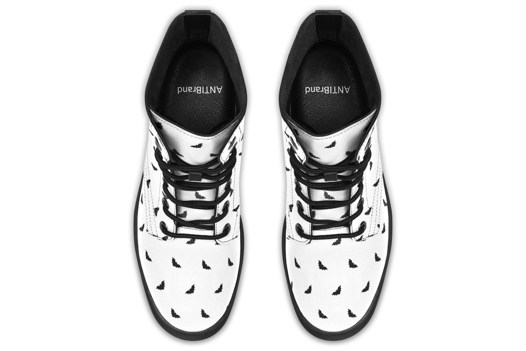 ANTIBrand Polka Bats Faux Leather Combat Boots