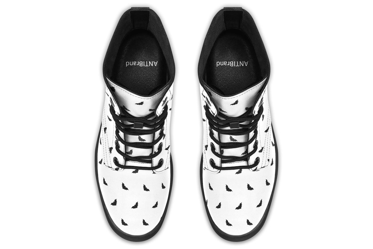 ANTIBrand Polka Bats Faux Leather Combat Boots
