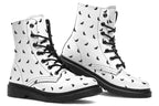 ANTIBrand Polka Bats Faux Leather Combat Boots
