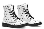 ANTIBrand Polka Bats Faux Leather Combat Boots